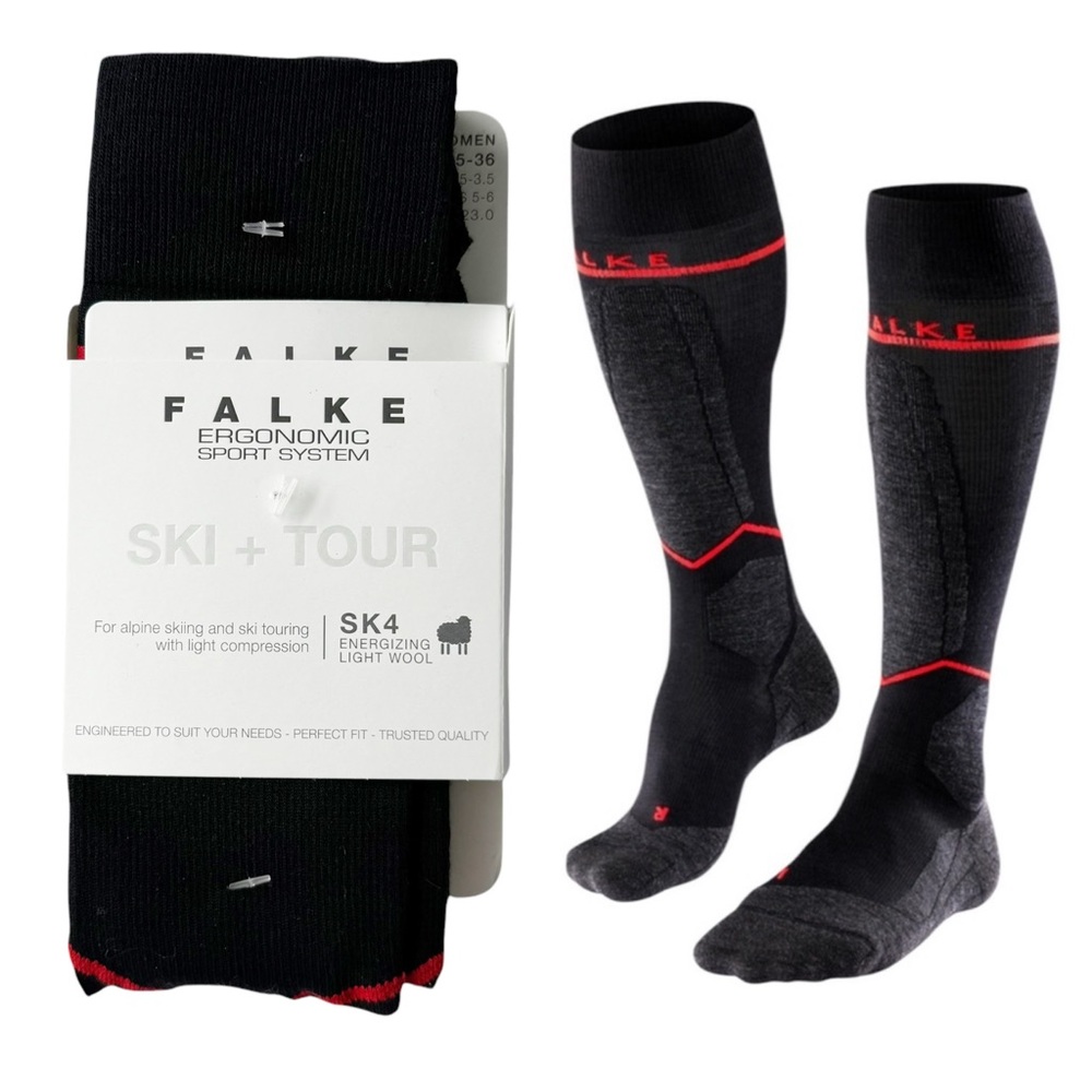 Falke SK4 Energizing Light Wool Skiing Knee-high Socks - 1 pair | 5/6